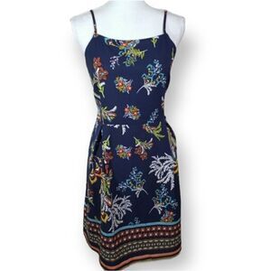 SHEIN NAVY BLUE FLORAL DRESS SZ.1XL EUC